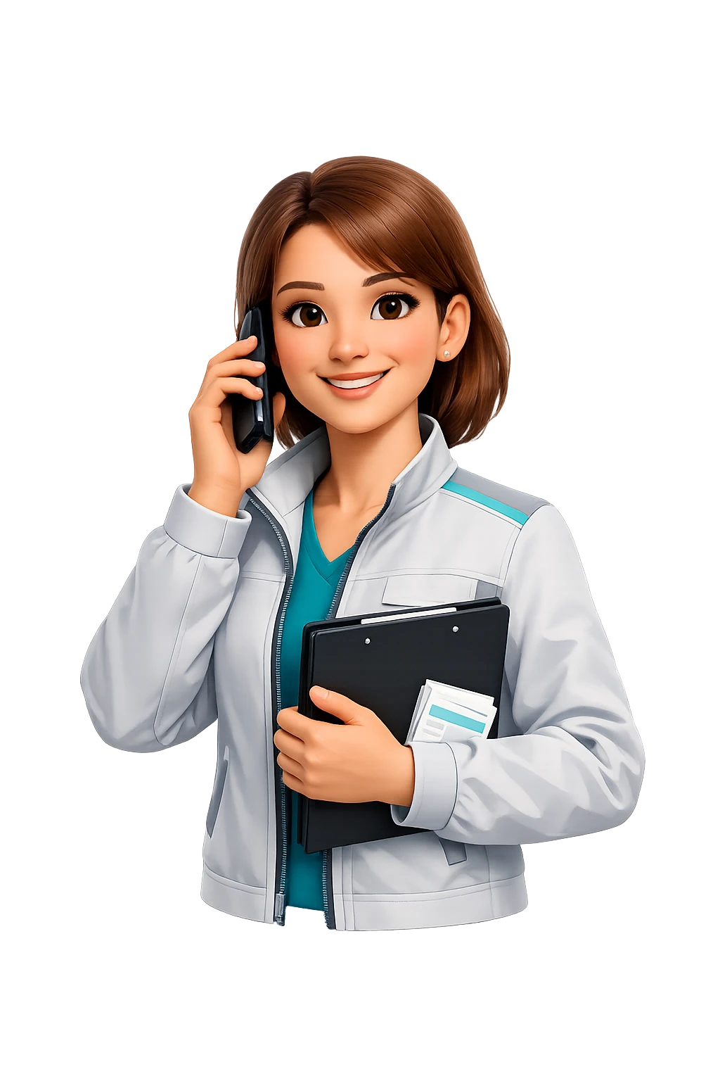 Illustration der SHK-Telefonassistentin Sandra
